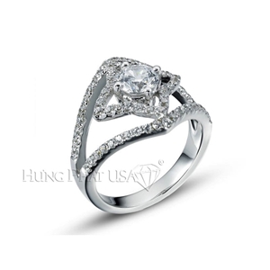 18K White Gold Diamond Ring Setting Style B1660