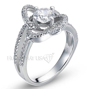 18K White Gold Diamond Ring Setting Style B1739
