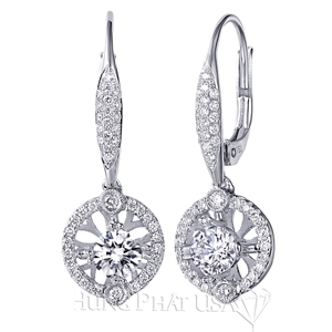 Diamond Dangling Earrings Setting E1283