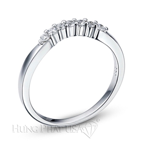 Wedding Band With Prong Set Round Diamonds D5121A