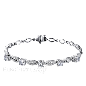 Diamond 18K White Bracelet L1836