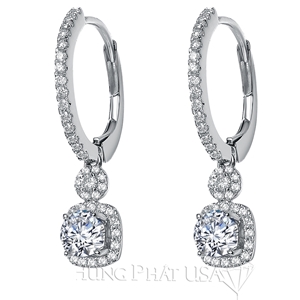 Diamond Dangling Earrings Setting E2276