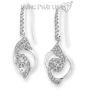 Diamond Dangling Earrings J12482E