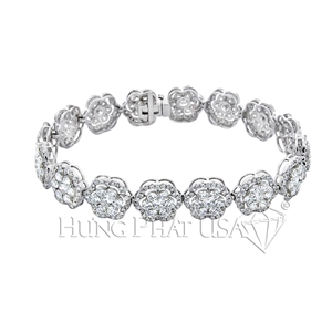 18K White Gold Diamond Bracelet style B20042