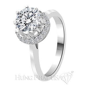 18K White Gold Diamond Engagement Ring Setting Style B2258