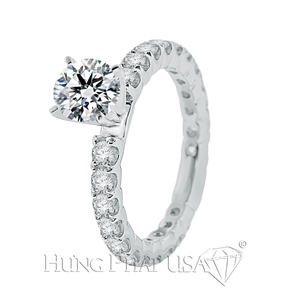 18K White Gold Diamond Engagement Ring Setting Style B71168