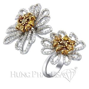 18K White Gold Diamond Rings Style R57621