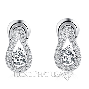 Diamond Stud Earrings Setting E1136