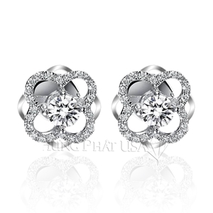 Diamond Earrings Setting Style E00416