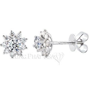 Diamond Stud Earrings Setting E10186