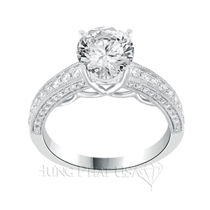 Diamond Engagement Ring Setting Style B2884