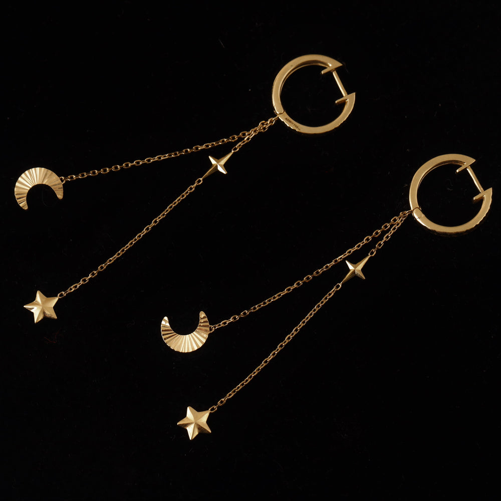 18K Gold Earring E10900