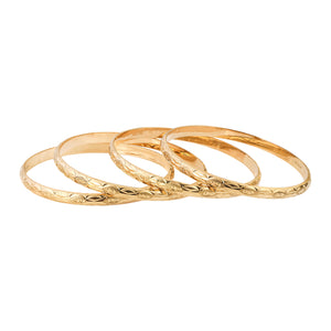 18K Gold Bangle G10445