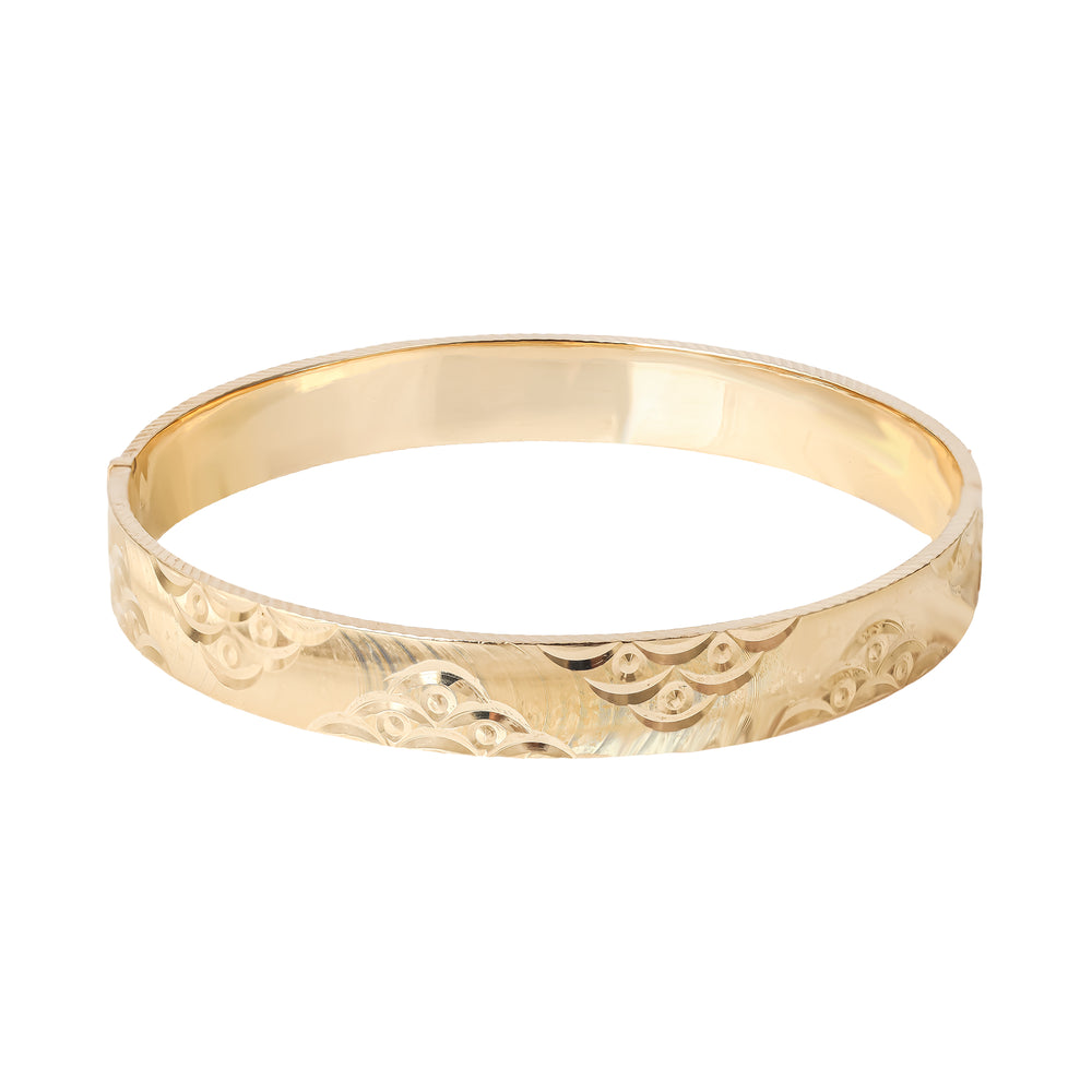 18K Gold Bangle G10447