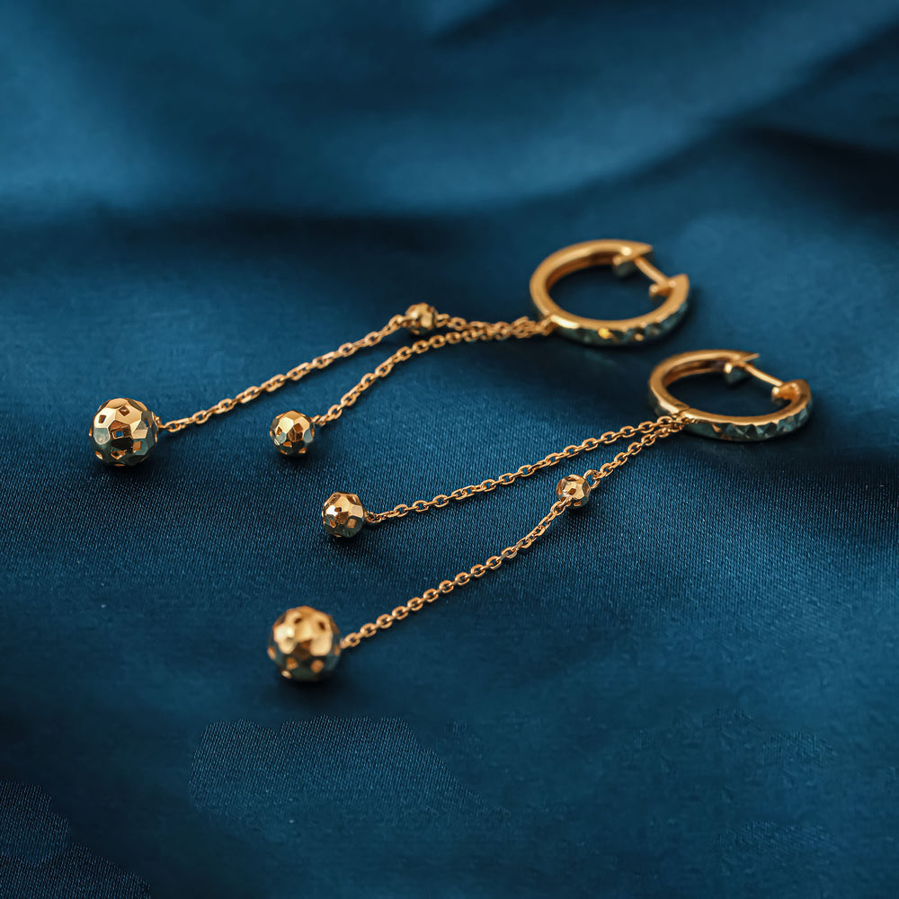 18K Gold Earring E10902