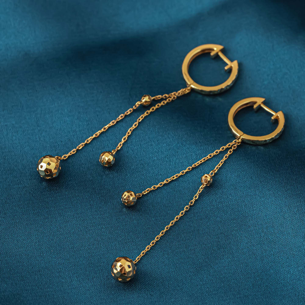 18K Gold Earring E10902