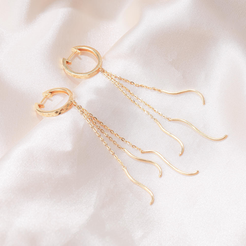 18K Gold Earring