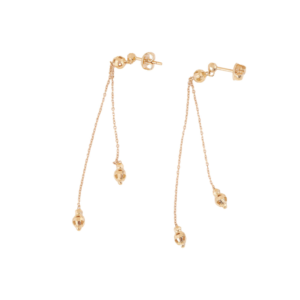 18K Gold Earring E10914