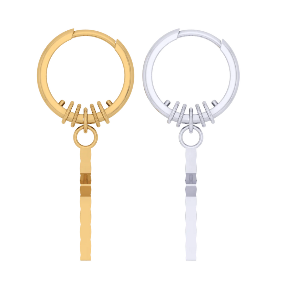 18K Gold Earring