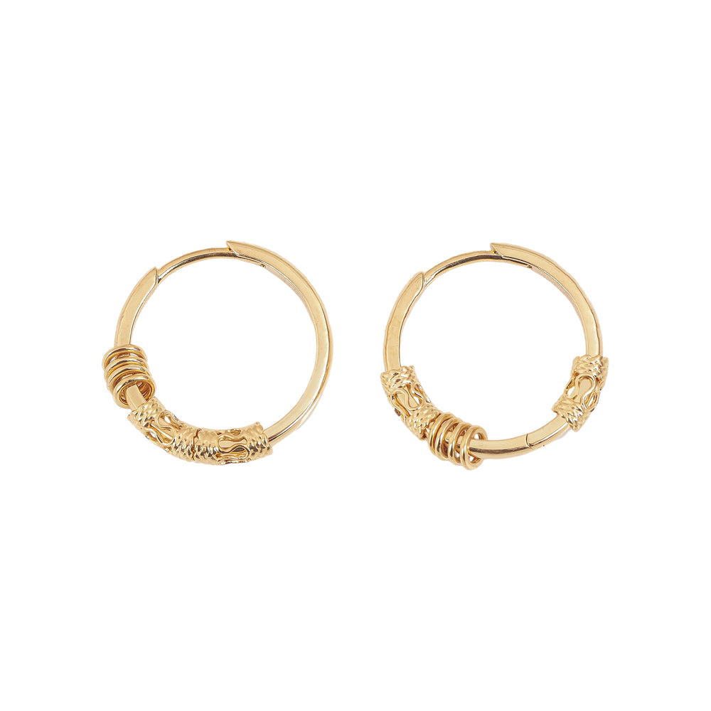 18K Gold Earring E10927