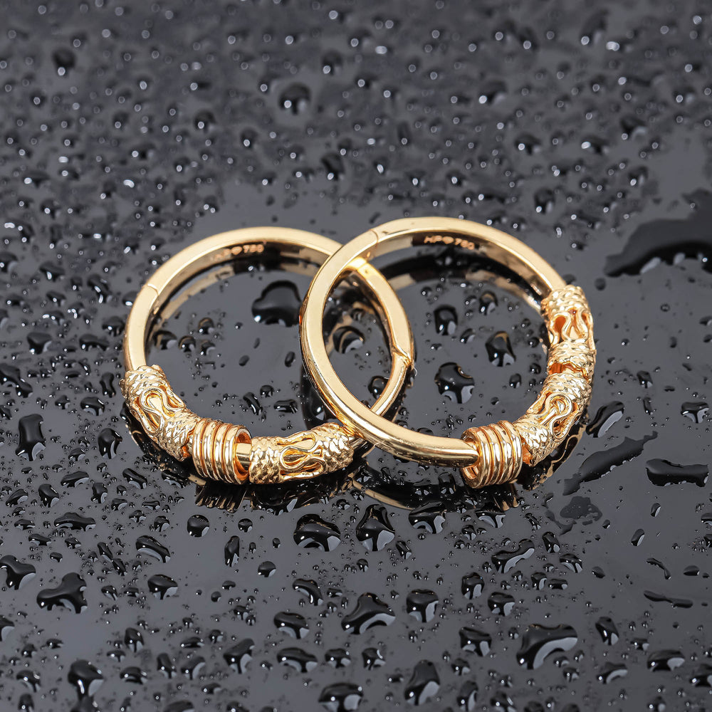 18K Gold Earring E10927