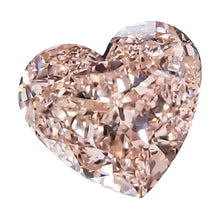 Gia Certified Fancy Intense Orangey Pink Heart Shape Diamond