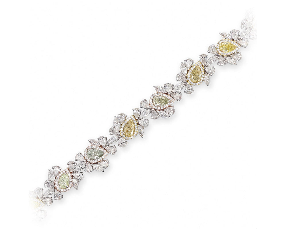 17.85 Carat Fancy Color Diamond Bracelet