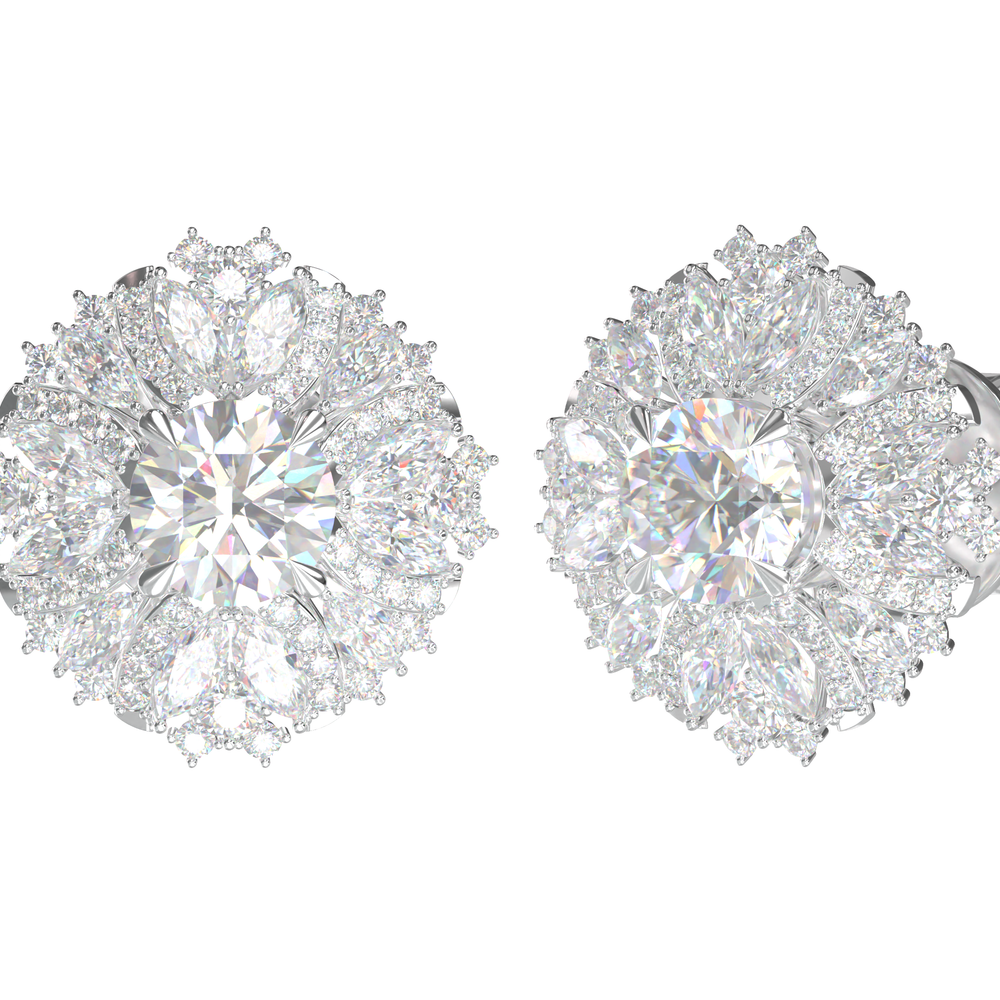 Diamond Earrings Mounting E10963