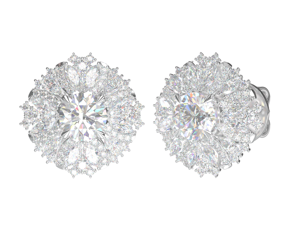 Diamond Earrings Mounting E10963