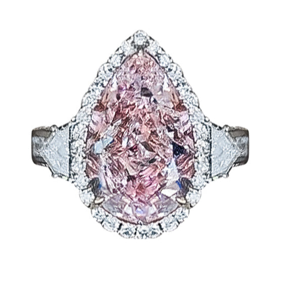 Gia Certified 7.50 Carat Pink Brown Diamond Ring