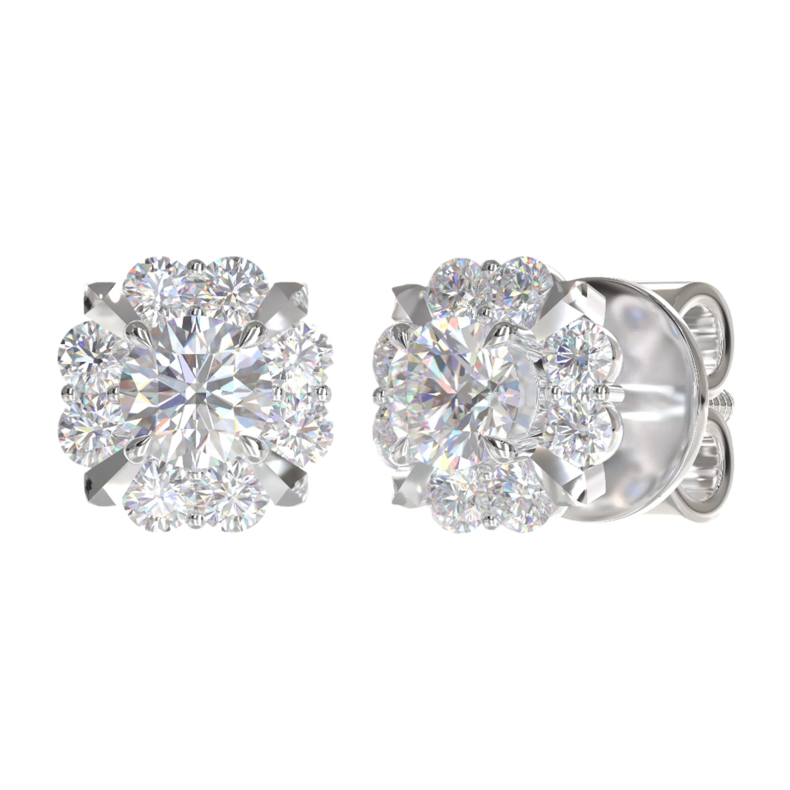 Diamond Earrings Mounting E10118