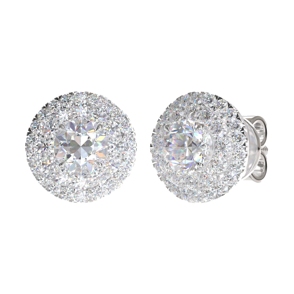 Diamond Earrings Mounting E2263