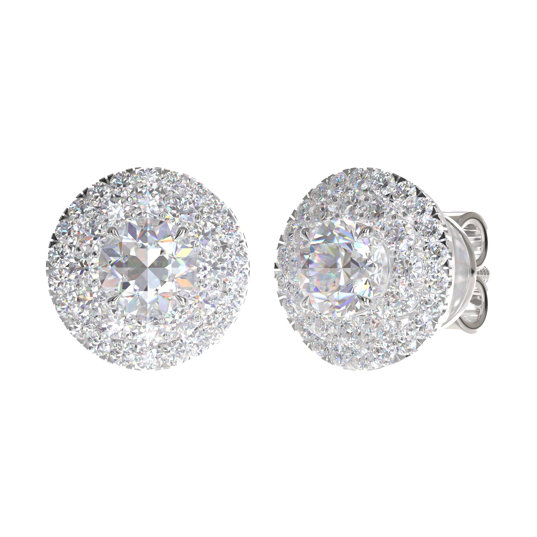 Diamond Earrings Mounting E2263