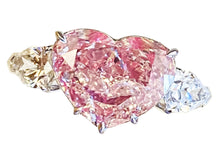 Gia Certified 4.00 Carat Pink Diamond Heart Ring