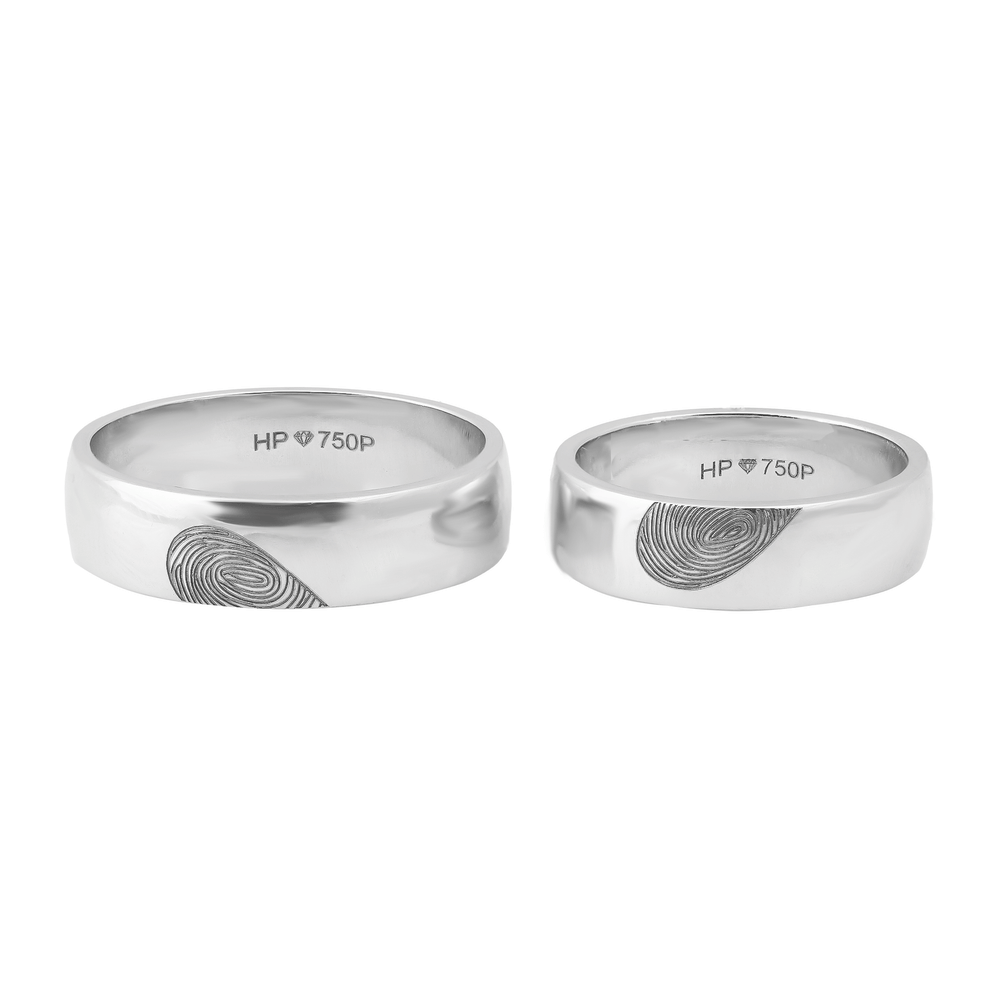 18K Gold Wedding Rings D10884