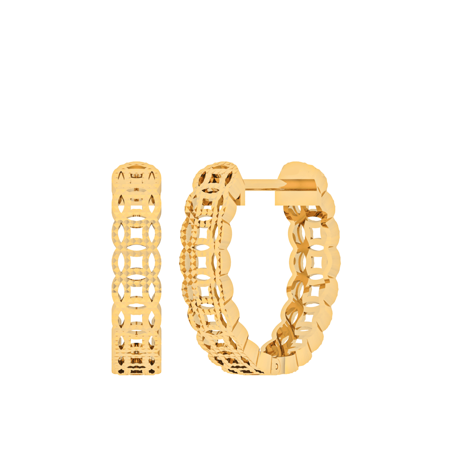 18K Gold Earring