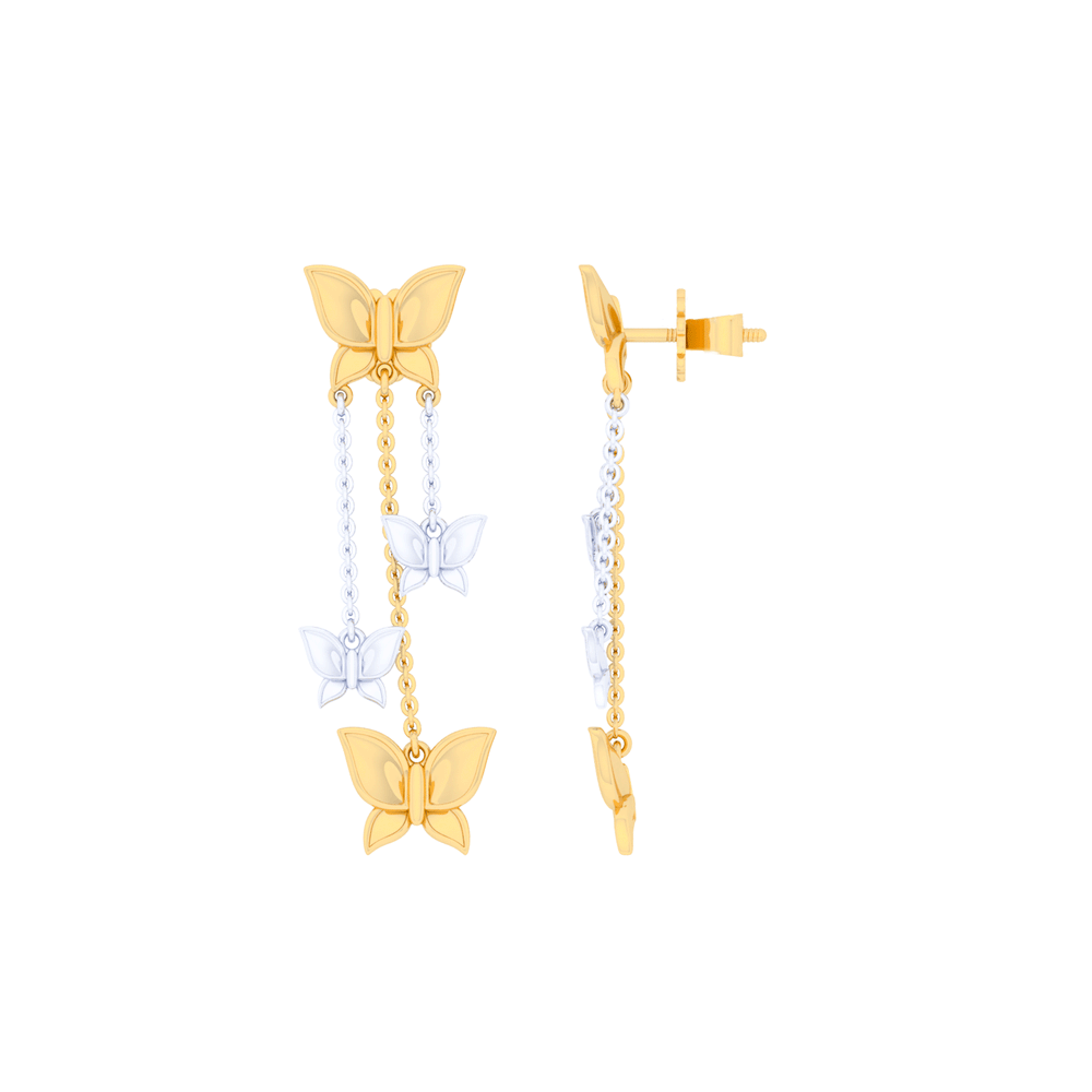 18K Gold Earring E10842