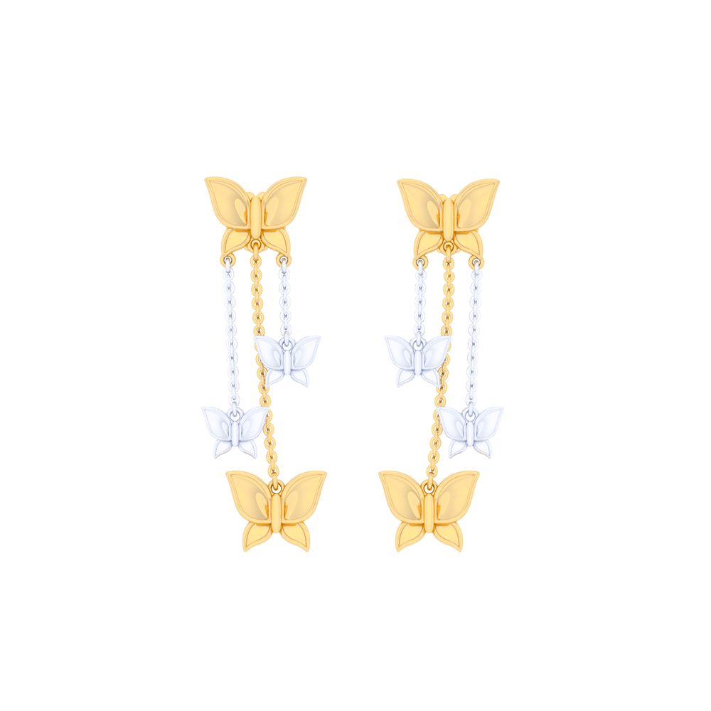 18K Gold Earring E10842