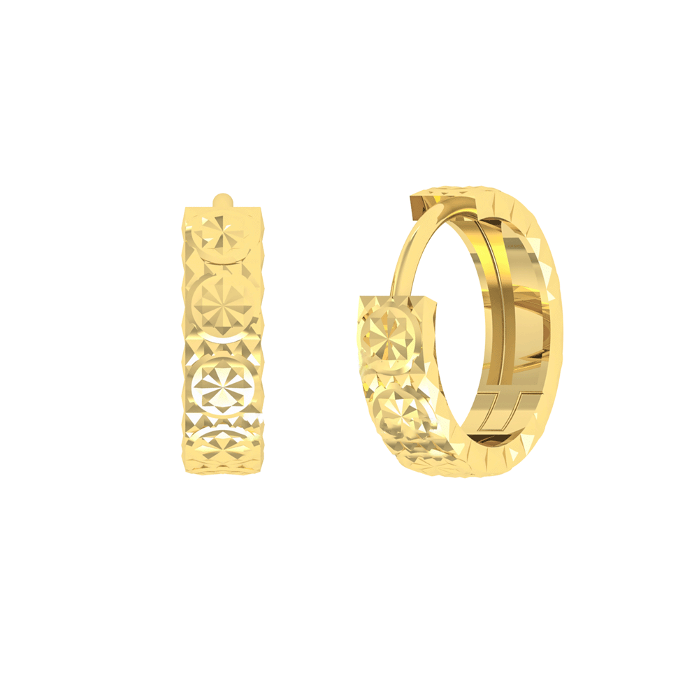 18K Gold Earring E10892