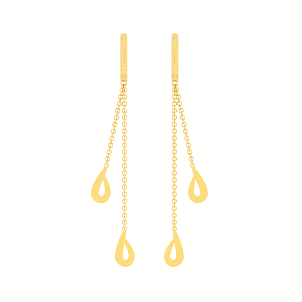 18K Gold Earring E10904