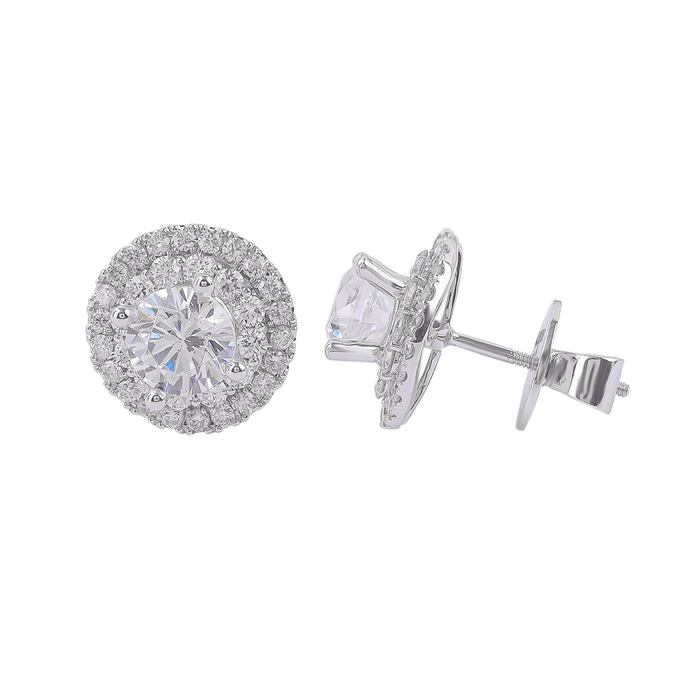 Diamond Earrings Mounting E2263