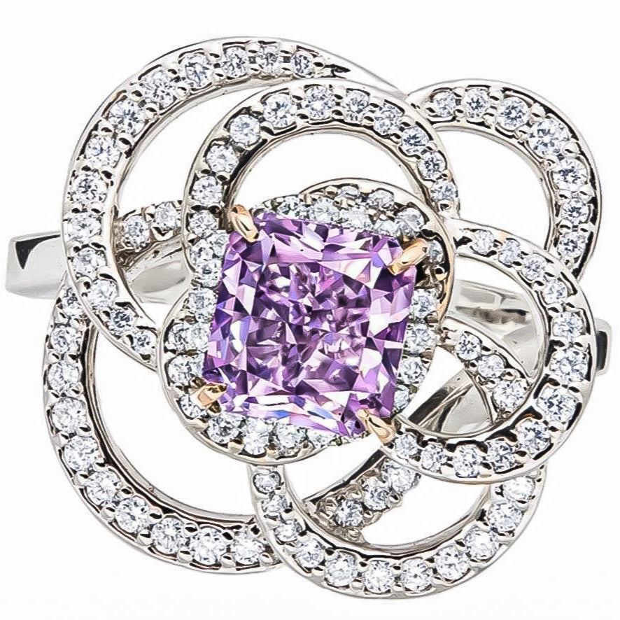 1.00 Fancy Vivid Pinkish Purple