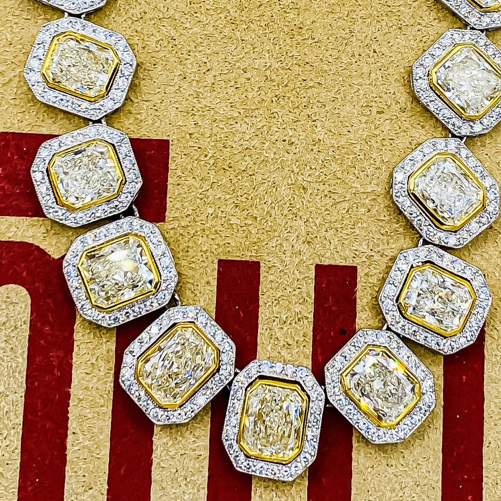 34.00 Carat Yellow Diamond Necklace