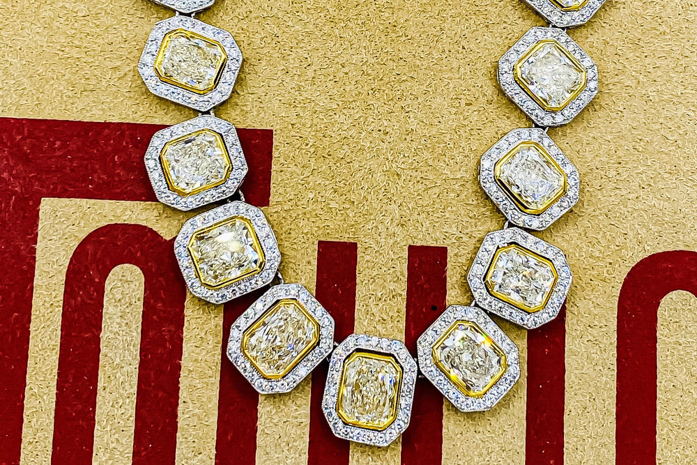 34.00 Carat Yellow Diamond Necklace