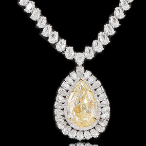 Certified 83.00 Carat Fancy Diamond Necklace