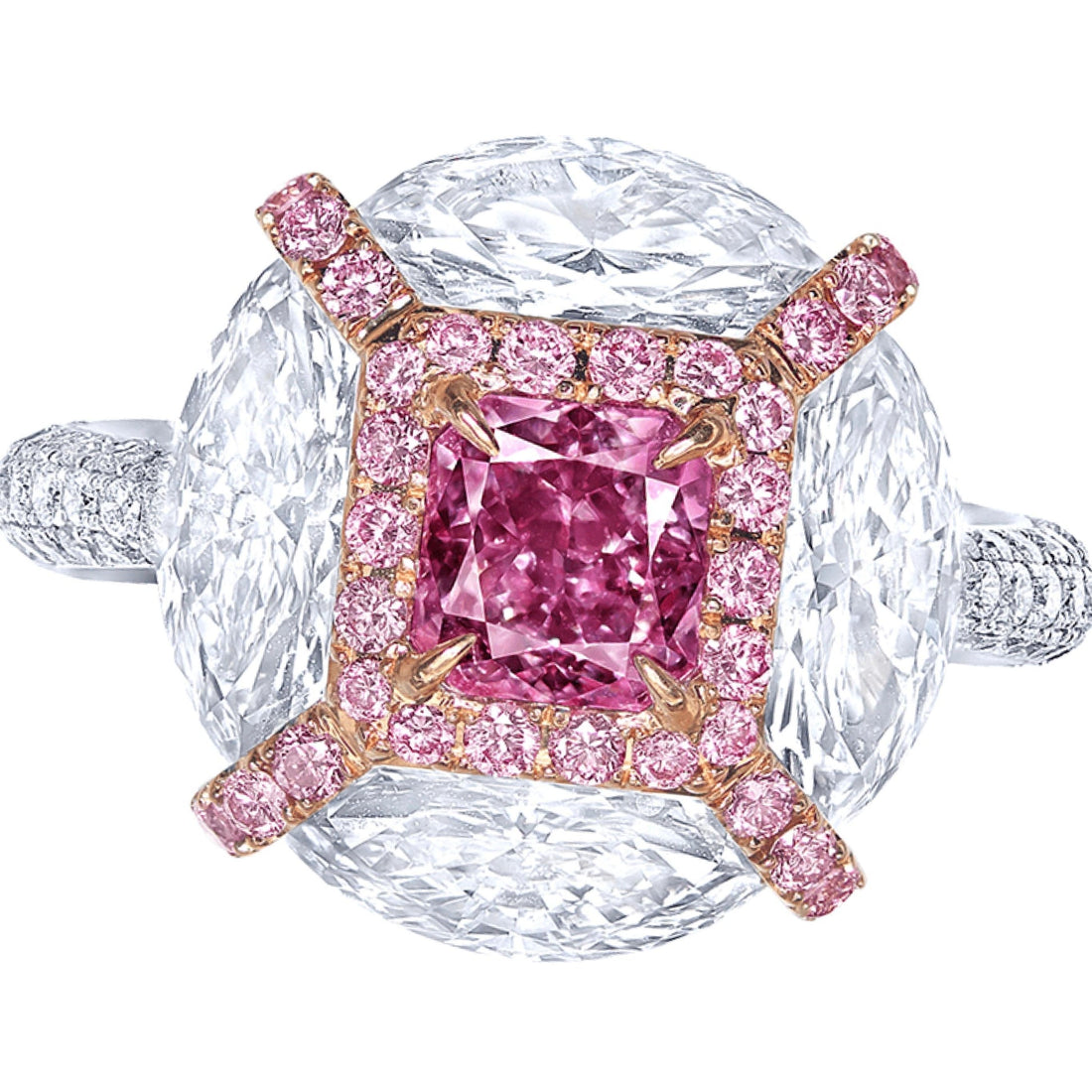 Intense Pink GIA Certified 1.00 Carat Fancy Intense Pink Diamond