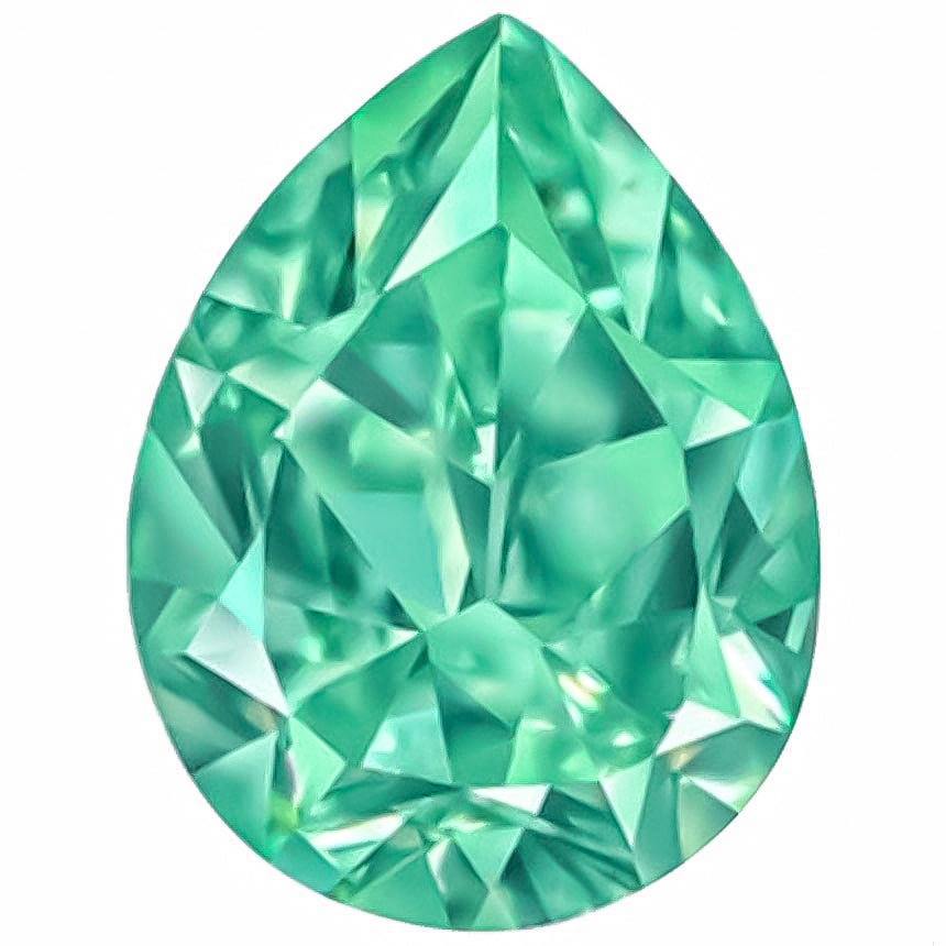 GIA Certified 1.00 Carat Fancy Vivid Bluish Green Diamond