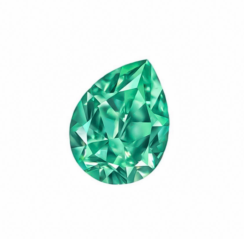 GIA Certified 1.00 Carat Fancy Vivid Bluish Green Diamond