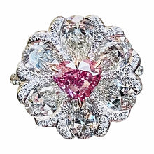 GIA Certified 1.00 Carat Fancy Vivid Purplish Pink Diamond Ring