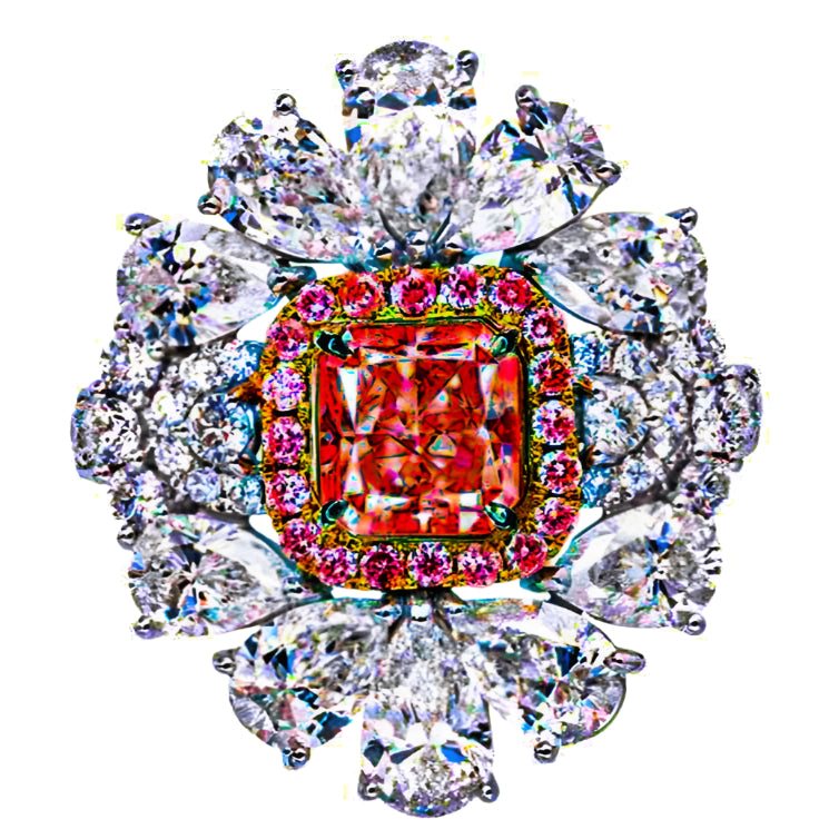 GIA Certified 1.18 Carat Fancy Intense Pink Diamond Ring